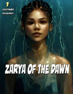 Cover of Zarya of the Dawn graphic novel, which was refused copyright for its AI-generated artwork.